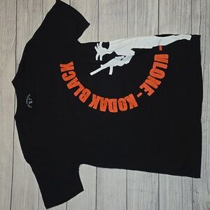 VLONE x Kodak Black Men's Short Sleeve T-Shirt Black/White/Red Size M NWOT